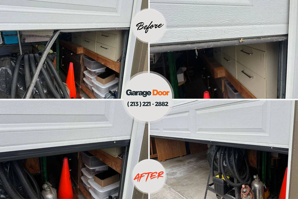 Before and after: garage door opener repair Simmesport, LA